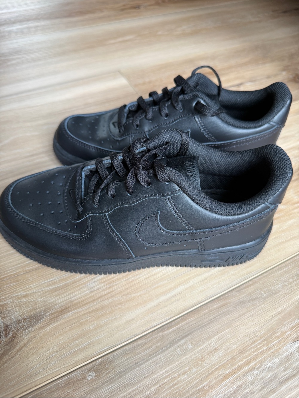Nike Air Force 1 Black Little Kids Size 2 Youth Back to School AF1